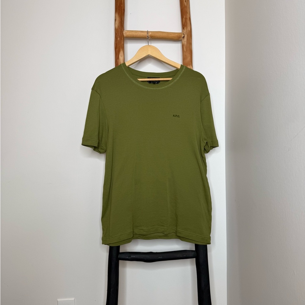 A.P.C. Classic Olive Short Sleeve Tee